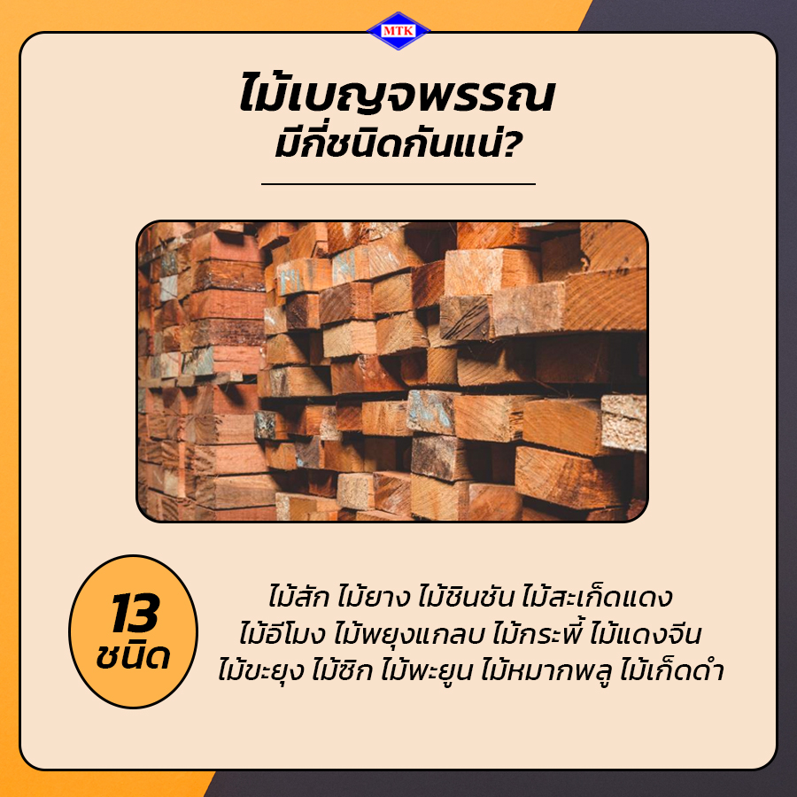 ไม้เบญจพรรณ มีกี่ชนิด